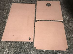 MDF plates after machining