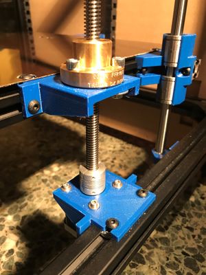 Z axis linear screws mounted